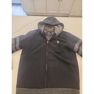 U.S.POLO ASSN. Full-Zip Hoodie Sweatshirt Jacket MENS LARGE